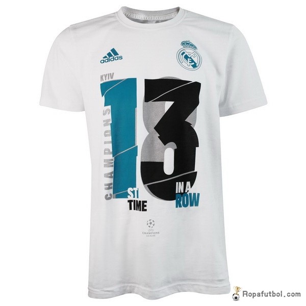 Camiseta Real Madrid Champions 13 2017/18 Blanco